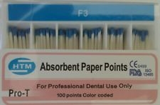Absorbent Paper Points Protaper DentsplyÂ Style F3 Color Coded Dental Endo