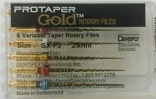 Protaper Gold RotaryÂ Files 25 mm SX-F3 Dentsply Tulsa Assorted Endodontics Endo