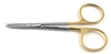 Iris 4" Scissors Gold German Steel Straight Germany Dental Medical Surgical