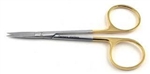 Iris 4" Scissors Gold German Steel Straight Germany Dental Medical Surgical