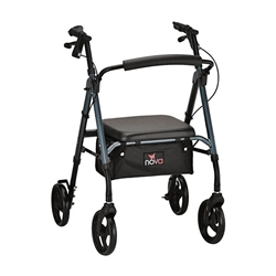 Nova Medical Star 8 OS Lightweight Rollator with Quick-Fit Push-Button