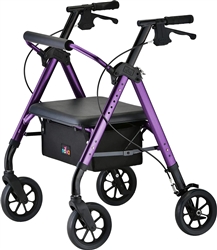 Nova Medical Star HD Bariatric Rollator Walker with Extra Wide Padded Seat