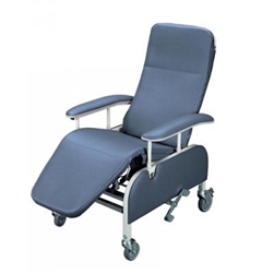 Tilt-In-Space Drop Arm Reclining Geriatric Chair