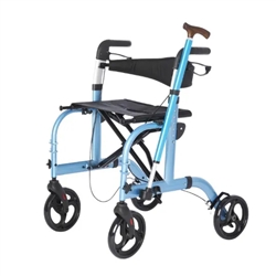 Translator 2-in-1 Rollator and Transport Chair by Rhythm Healthcare