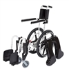ActiveAid 922 Rehab Folding Shower Commode Chair with Self Prope