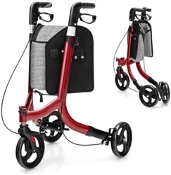 INNOEDGE Medical Deluxe Euro Style 3 Wheel Rollator Walker