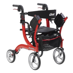 Drive Euro Style Nitro Duet Combination Rollator and Transport Chair