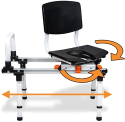 ShowerGlyde SG3 Sliding Transfer Bench with Swivel Seat