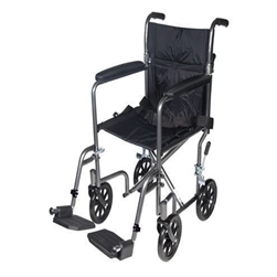 Drive Medical TR37E-SV Steel Transport Chair