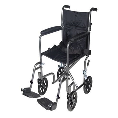 Drive Medical TR37E-SV Steel Transport Chair