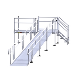 EZ-Access Modular Ramp (w/ Handrails)