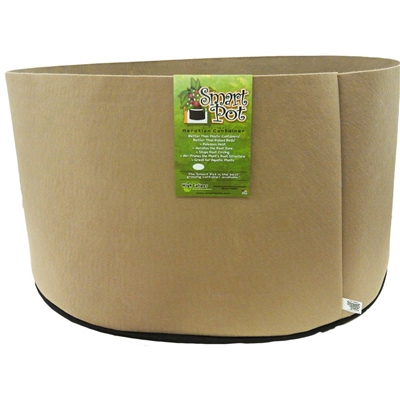 Smart Pots: 25 Gallon Poly Fabric Grow Bags - Tan