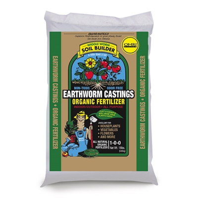 OMRI Certified Organic Worm Castings 15lb Bags