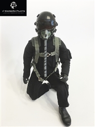 1/5 - 1/6 Modern Jet RC Pilot Figure (Black)