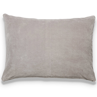 Elitis EurydiceCO 122 13 03 velvet solid color stone gray throw pillow.  Click for details and checkout >>