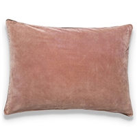 Elitis Eurydice CO 122 59 03 velvet solid color soft pink throw pillow.  Click for details and checkout >>