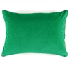 Elitis Eurydice CO 122 69 03 velvet solid color shamrock green throw pillow.  Click for details and checkout >>