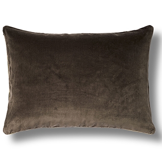 Elitis Eurydice CO 122 87 03 velvet solid color camel brown throw pillow.  Click for details and checkout >>