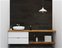 Charcoal Real Wood Peel and Stick Wall Planks.  Click for details and checkout >>