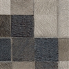Elitis Indomptee VP 619 04.  Black multi color checker design faux fur embossed wallpaper.  Click for details and checkout >>