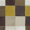 Elitis Indomptee VP 619 06.  Yellow and brown multi color checker design faux fur embossed wallpaper.  Click for details and checkout >>