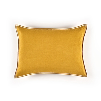 Elitis Big Philia CO 193 27 06 Sunny yellow viscose linen sold color designer accent cushion cover.  Click for details and checkout >>