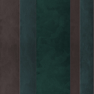 Elitis Tempo TP 210 05.  Green & Brown Multi Colored Wide Stripe Wallpaper.  Click for details and checkout >>