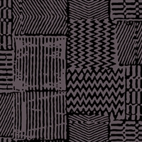 Elitis Alliances RM 580 80.  Jet Black Geometric Check Wallpaper.  Click for details and checkout >>