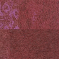 Elitis Memoires Kilim VP 654 04.  Ruby red faux horsehide patchwork print wallpaper.  Click for details and checkout >>