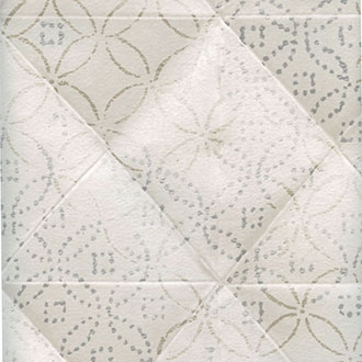 Elitis Pleats TP 172 01.  Cream Tufted Pattern Wallpaper.  Click for details and checkout >>