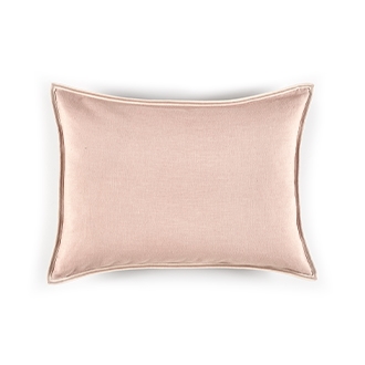 Elitis Philia CO 189 52 02  Sweet Pink viscose linen sold color mid size accent pillow.  Click for details and checkout >>