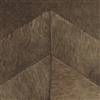 Elitis Sauvages Sante Fe VP 968 71.   Dark brown embossed vinyl wallpaper chevron faux animal hide. Click for details and checkout >>