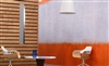 Orange and white horizontal stripe wall panoramic.  Click for details and checkout >>