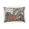 Elitis Vence CO 190 16 02 printed velvet  multi color with black piping throw pillow.  Click for details and checkout >>