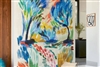 Elitis La Caravane VP 945 01.  Abstract botanical design wallpaper panoramic mural.  Click for details and checkout >>