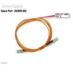 HP - 2M LC TO LC MULTI MODE FIBER OPTIC CABLE (191117-002). USED. IN STOCK.