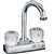 Boston Harbor PF4205A Bar Sink Faucet, 2-Faucet Handle, 2-Faucet Hole, ABS, Chrome Plated, Deck Mounting, Round Handle