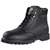 Diamondback Work Boots, 8, Medium W, Black, Leather Upper, Lace-Up, Steel Toe, With Lining