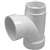 Canplas 192128L Sanitary Pipe Tee, 2 x 1-1/2 x 1-1/2 in, Hub, PVC, White