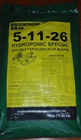 SA 5-11-26 Hydroponic Soluble Fertilizer - 25 Lbs.