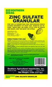 Zinc Sulfate Granular Fertilizer - 5 Lbs.