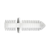 10194 White Nylon Double End Retainer - Marine & Automotive Trim