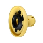 10258 GM Yellow Nylon Trim Panel Grommet w/Seal