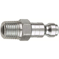 1/4" Coupler Plug with 1/4" Male thread Automotive T Style- Pack of 10