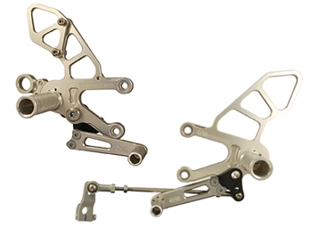 05-0740B - 08-10 Aprilia RSV4 Full Rearsets, Clear Anodized