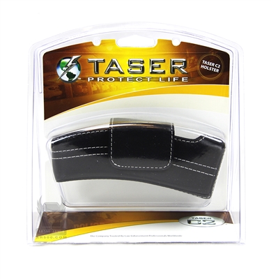 TASER C2 and Bolt Black Leather Case