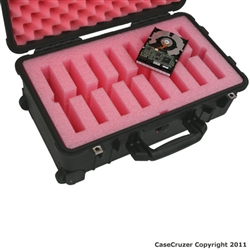 CaseCruzer HD-2011-8PACK - Universal Hard Drive Carrying Case with wheels - 8 Pack