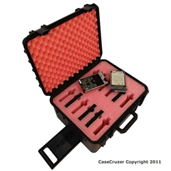 12 Pack Hard Drive Carrying Case with Wheels