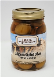 Jalapeno Stuffed Olives 16oz | South Dakota