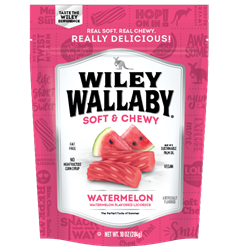 Wiley Wallaby Gourmet Australian Style Liquorice Gourmet Watermelon Liquorice, 10-Ounce (Pack of 10)